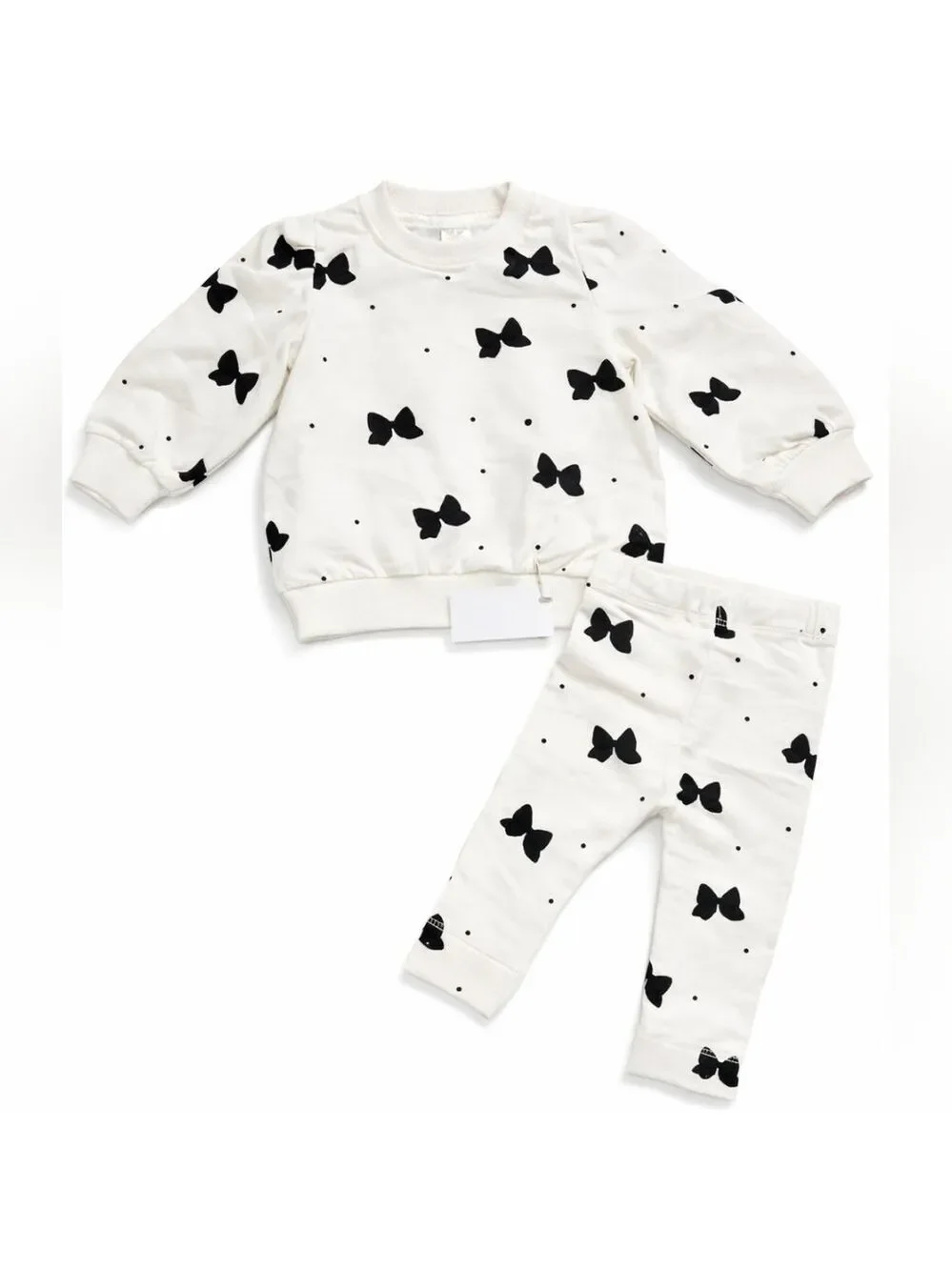 Miles The Label 2-Piece Bow Set 6 Months – New With Tag – Retail $50